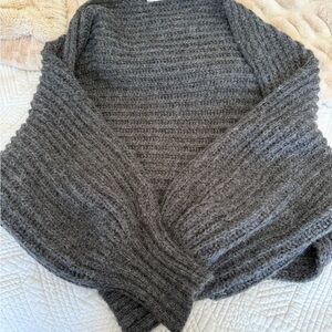 OAK + FORT Charcoal Knit Bolero Sweater